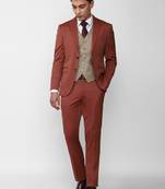 Single-breasted slim-fit 3-piece formal suit