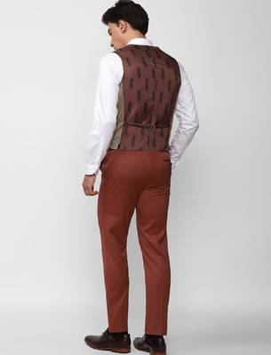 Single-breasted slim-fit 3-piece formal suit 4