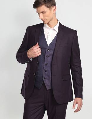 Tailored fit three-piece formal suit 1