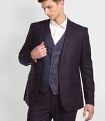 Tailored fit three-piece formal suit