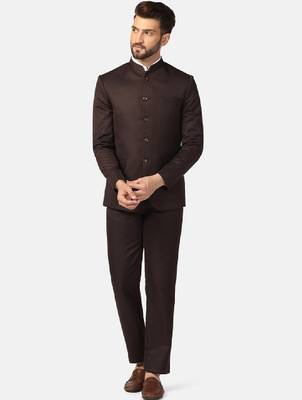 Slim-fit bandhgala two-piece party suit 1