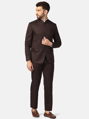 Slim-fit bandhgala two-piece party suit 3