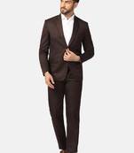 Slim-fit single-breasted two-piece party suit