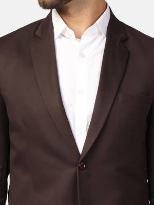 Slim-fit single-breasted two-piece party suit 2