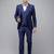 Self design textured single breasted super slim fit 3 piece party suits