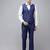 Self design textured single breasted super slim fit 3 piece party suits