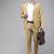 Super slim fit notched lapel single-breasted 2 piece formal suits