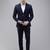 Self design super slim fit single breasted 2 piece party suits
