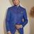 Mandarin collar bandhgala slim-fit two-piece suit