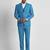 Slim-fit single-breasted three-piece formal suit
