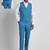 Slim-fit single-breasted three-piece formal suit