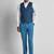 Slim-fit single-breasted three-piece formal suit