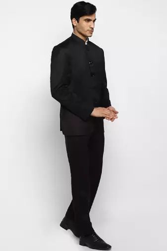 Two piece bandhgala party suit