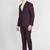 Self design textured single-breasted two-piece formal suit