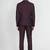 Self design textured single-breasted two-piece formal suit