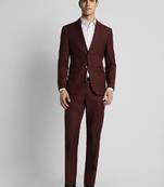 Slim fit single-breasted formal two piece suit