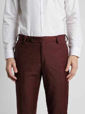 Slim fit single-breasted formal two piece suit 4