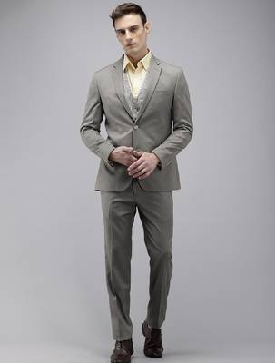 Single breasted slim fit 3-piece party wear suit 1