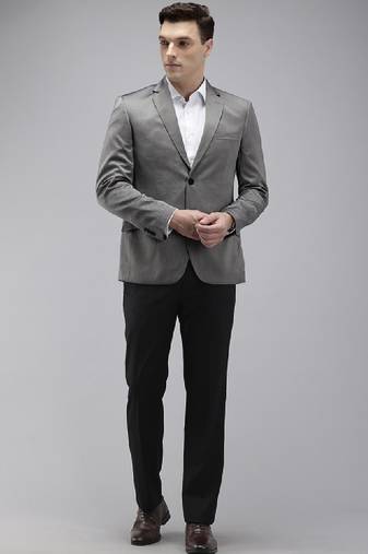 Regular fit notched lapel collar 2 piece party suit