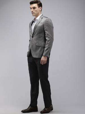 Regular fit notched lapel collar 2 piece party suit 4