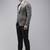Regular fit notched lapel collar 2 piece party suit