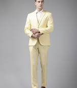 Notched lapel collar 2 piece formal suit
