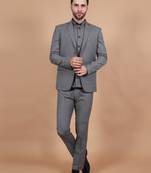 Single-breasted three-piece formal suit