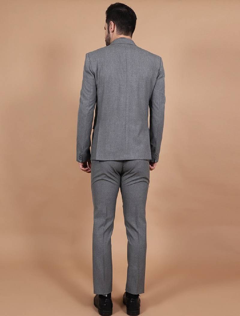 Single-breasted three-piece formal suit