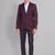 Tailored fit self design jacquard single-breasted 2 piece formal suit