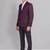 Tailored fit self design jacquard single-breasted 2 piece formal suit