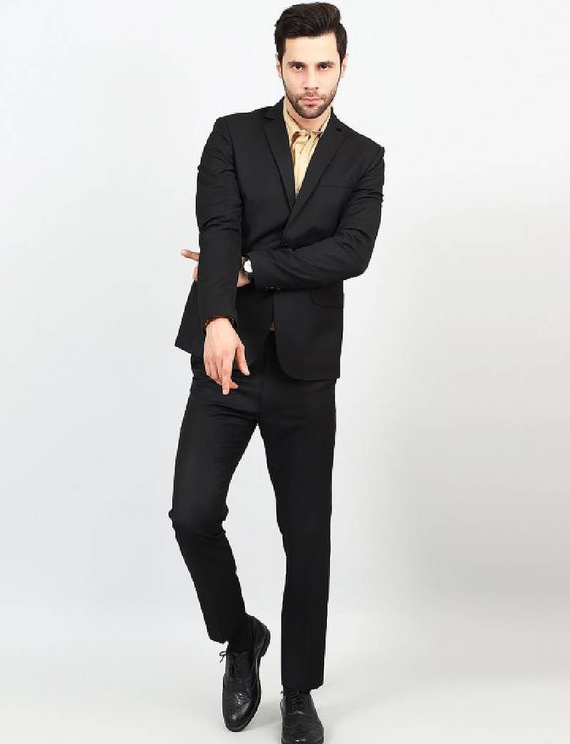 Single-breasted two-piece formal suit