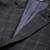 Checked notched lapel single-breasted formal 2 piece suits