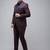 Checked super slim fit notched lapel collar 2 piece formal suit
