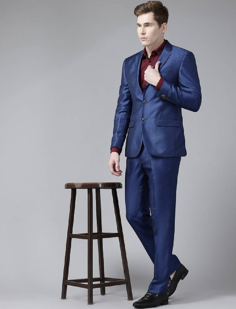 Notched lapel collar formal blazer & trouser