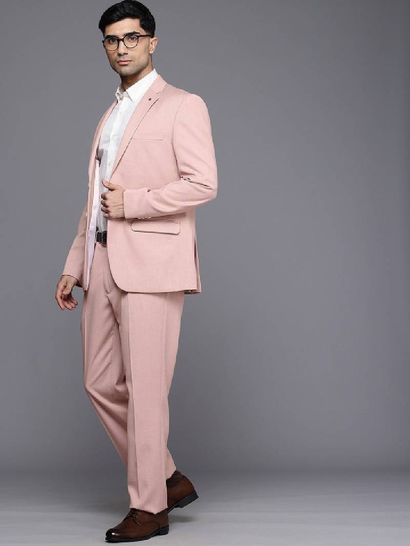 Contemporary fit 2 piece party suit
