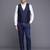 Contemporary fit self design textured single-breasted three-piece formal suit