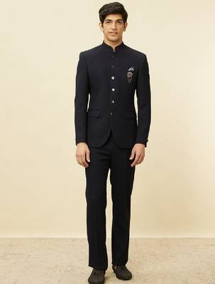 Men single-breasted two-piece party suit 2
