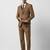 Men slim-fit single-breasted three-piece formal suit