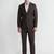 Check single-breasted blazer & trouser two-piece formal suit