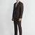 Check single-breasted blazer & trouser two-piece formal suit