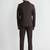 Check single-breasted blazer & trouser two-piece formal suit