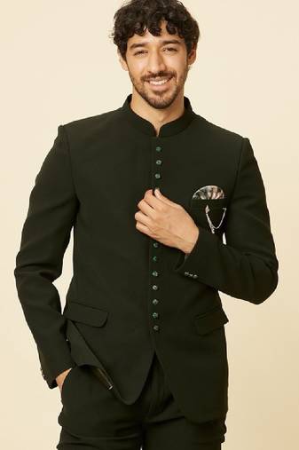 Bandhgala tailored-fit two piece suit