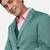 Notched lapel collar slim fit three piece party suit