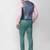 Notched lapel collar slim fit three piece party suit