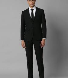 Men solid two piece single-breasted formal suits