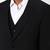Men slim-fit single-breasted three-piece formal suit
