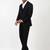 Men slim-fit single-breasted three-piece formal suit