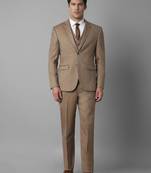 Men checked slim-fit single-breasted three-piece formal suit