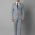 Slim-fit single-breasted two-piece formal suit