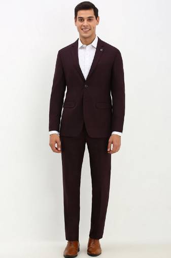 Checked slim-fit single-breasted formal suits